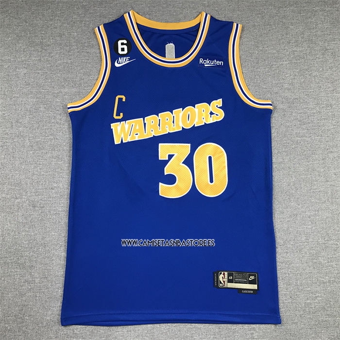 Stephen Curry NO 30 Camiseta Golden State Warriors Classic 2022-23 Azul